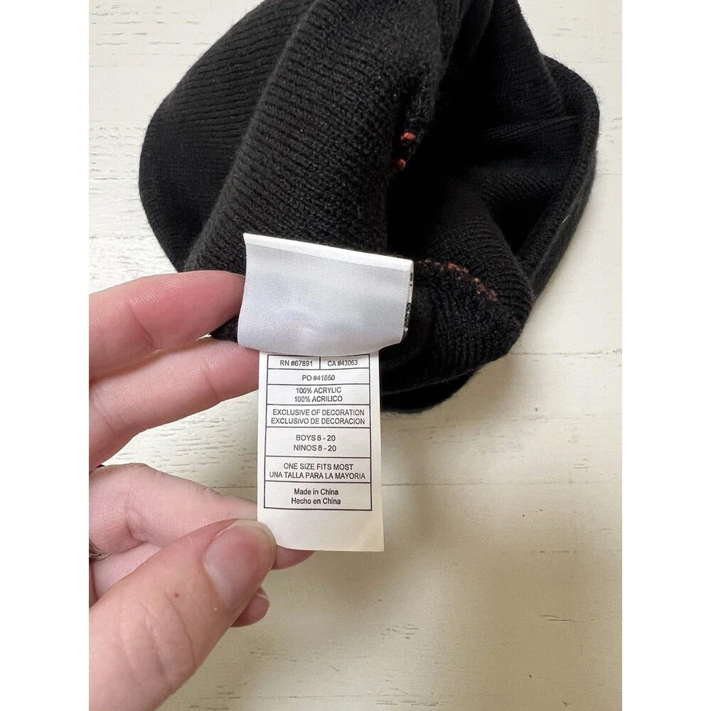 Cincinnati‎ Bengals Youth Hat Cuffless Knit Beanie NFL Team Apparel Winter Ski